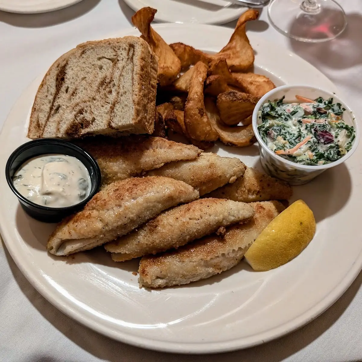 Pan Fried Perch Dinner