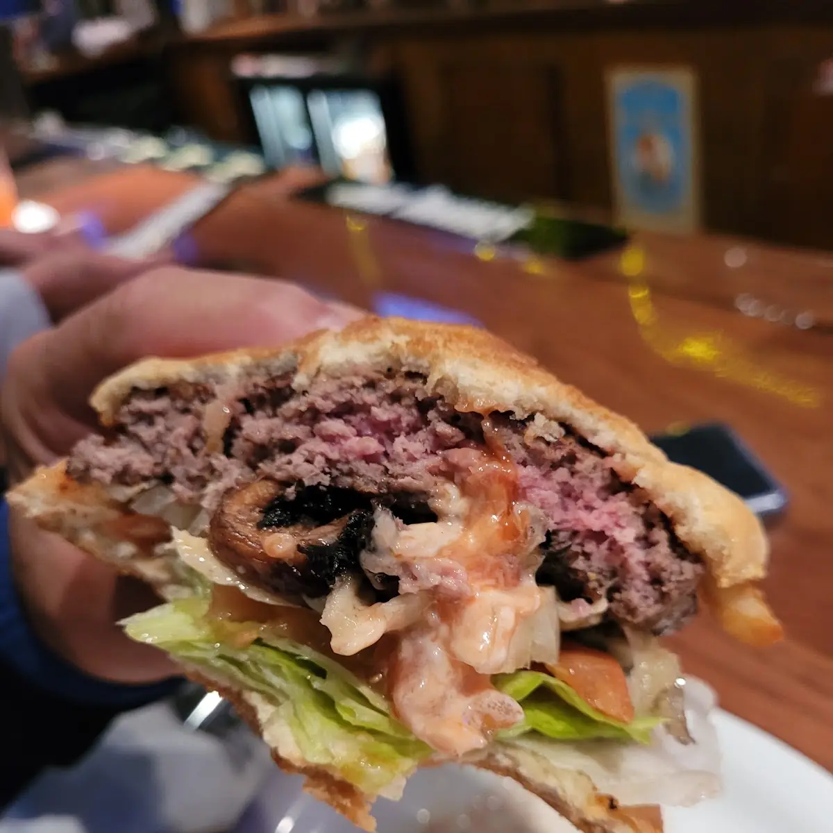 Mushroom Swiss Burger