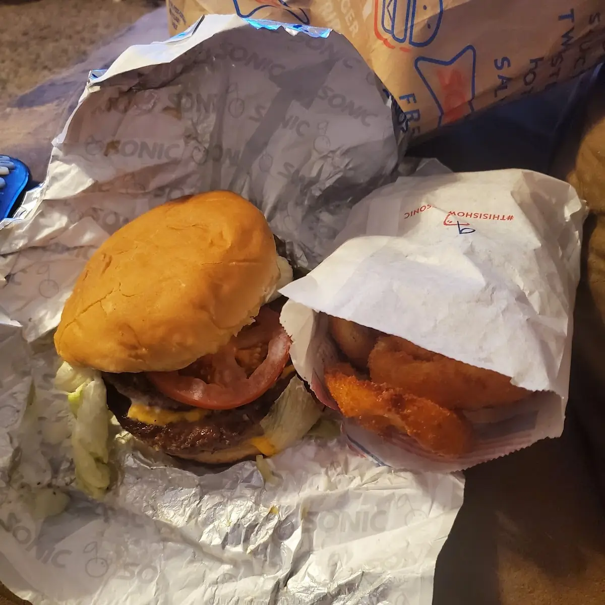 Sonic Cheeseburger Combo