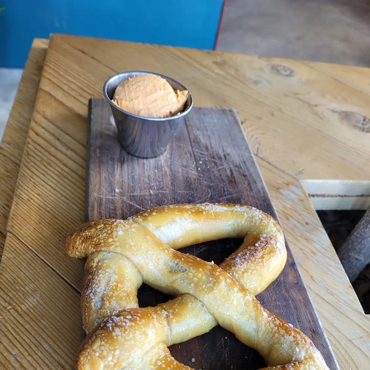 Soft Pretzel with Beer Cheese