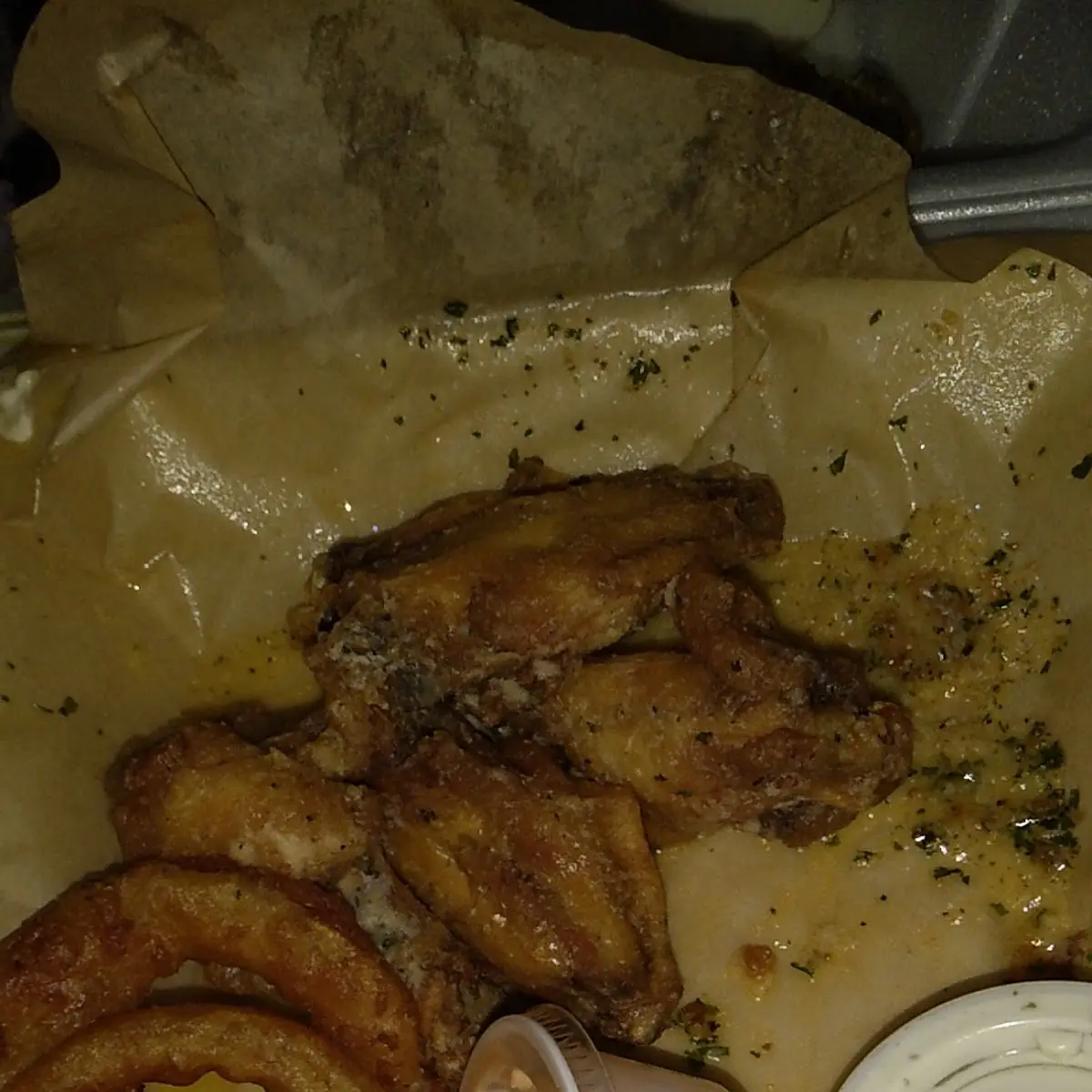 10 Ranch Wings Combo with Onion Rings