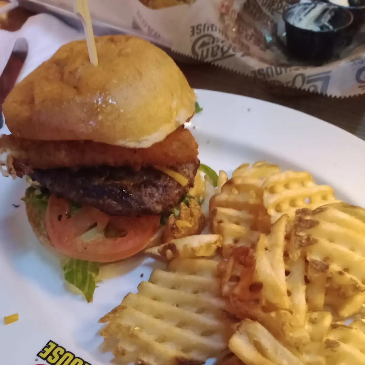 Fried Cheese and Bacon Burger