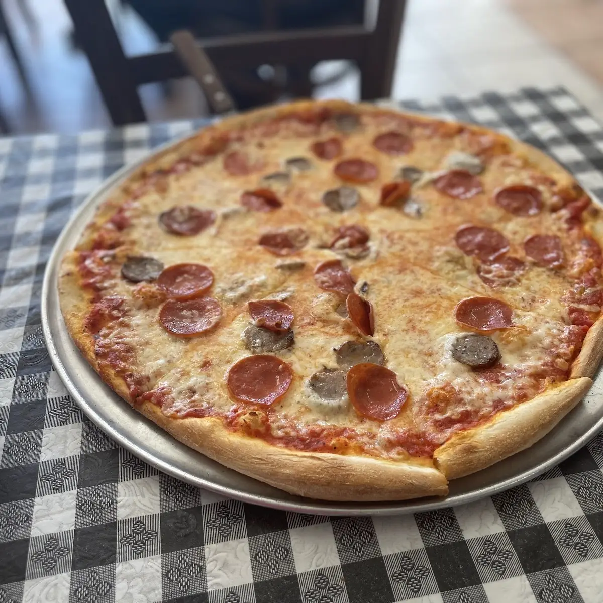 Large Sausage and Pepperoni Pizza