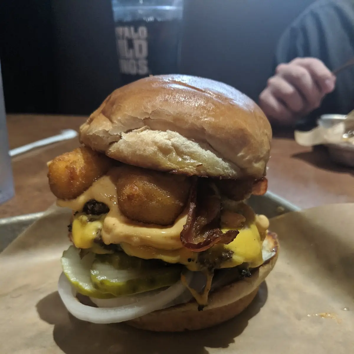 Cheddar Cheese Curd Burger
