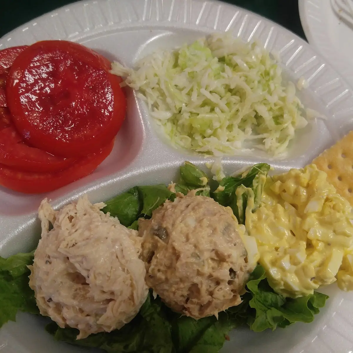Egg Chicken Tuna Salad Plate