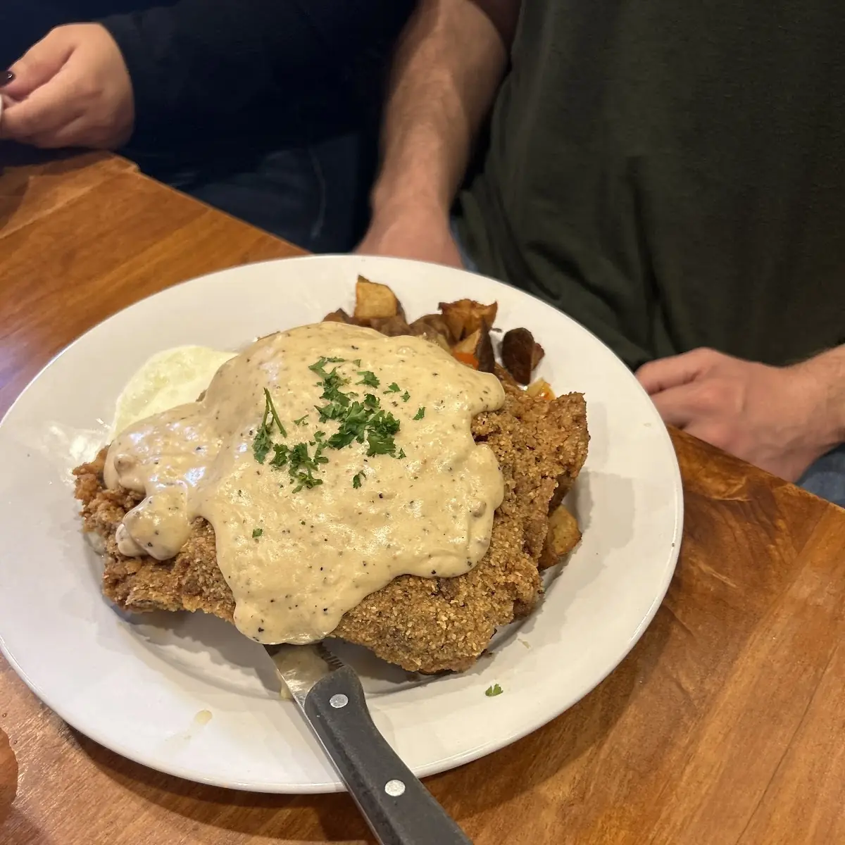 Country Fried Steak and Potatoes