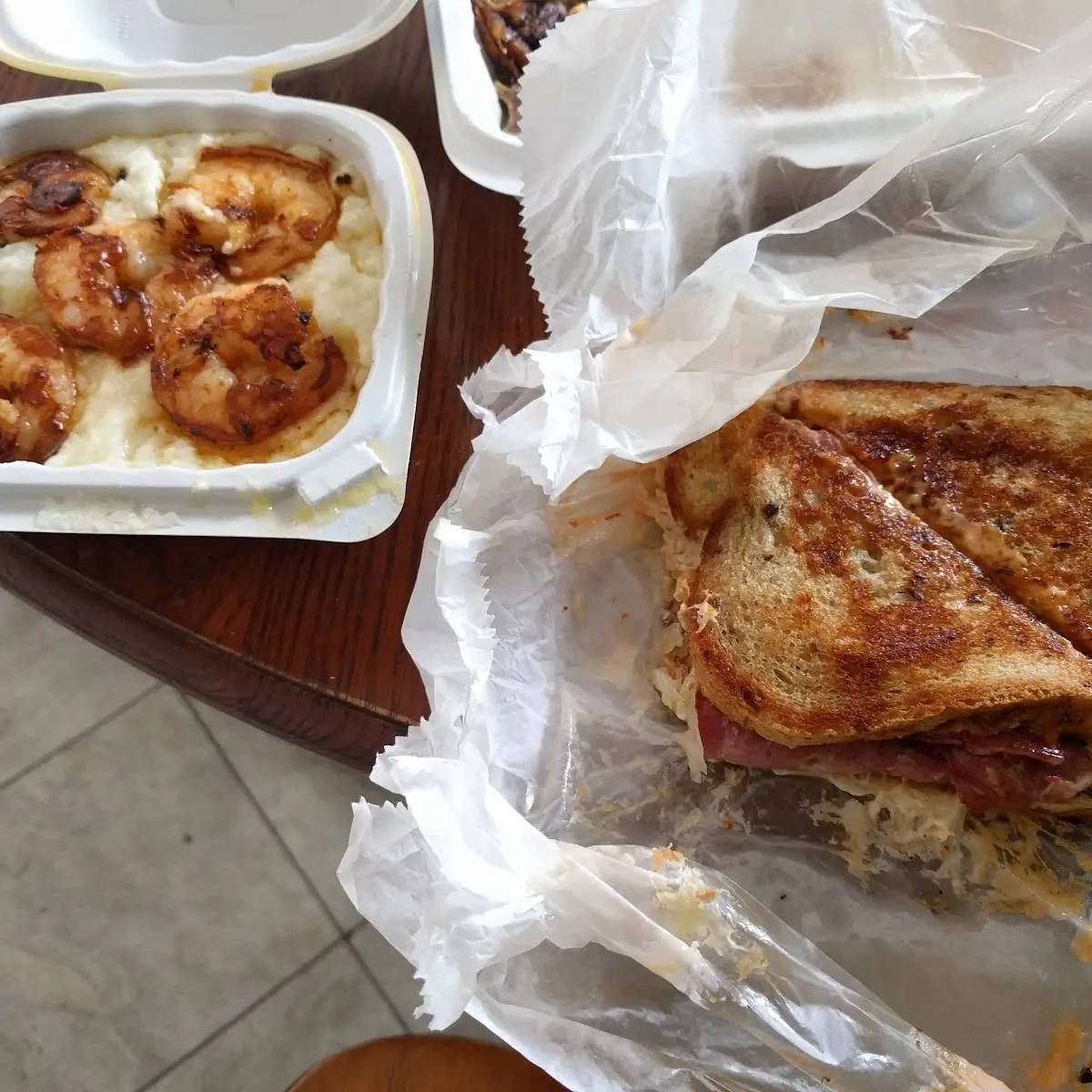 Shrimp Grits and Reuben