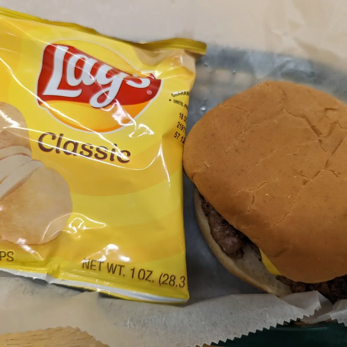 Burger and Chips