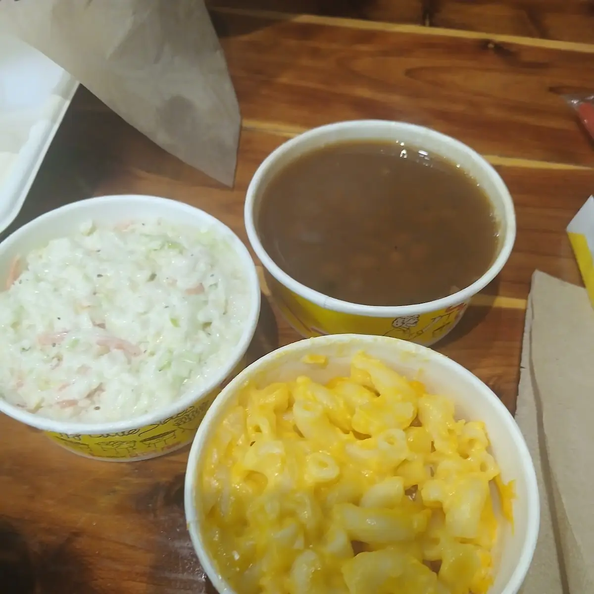 Mac and Cheese Clow Slaw Baked Beans