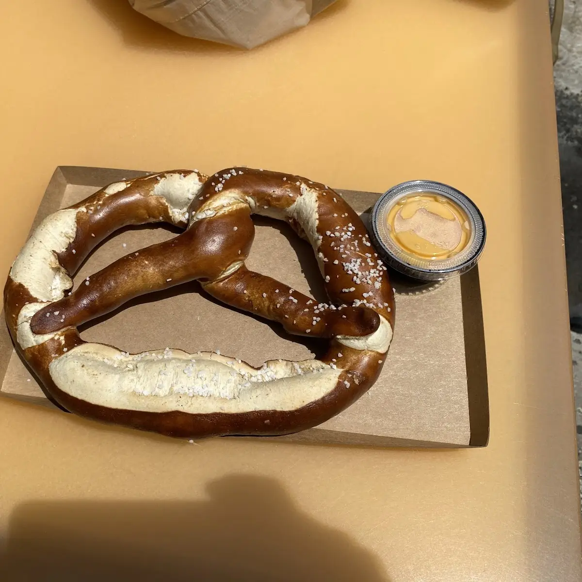Na’VI-Sized Pretzel with Beer Cheese Sauce