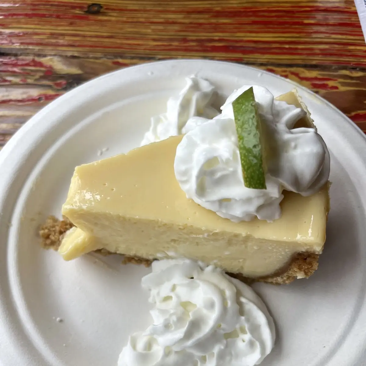 Key Lime Pie with Whipped Cream