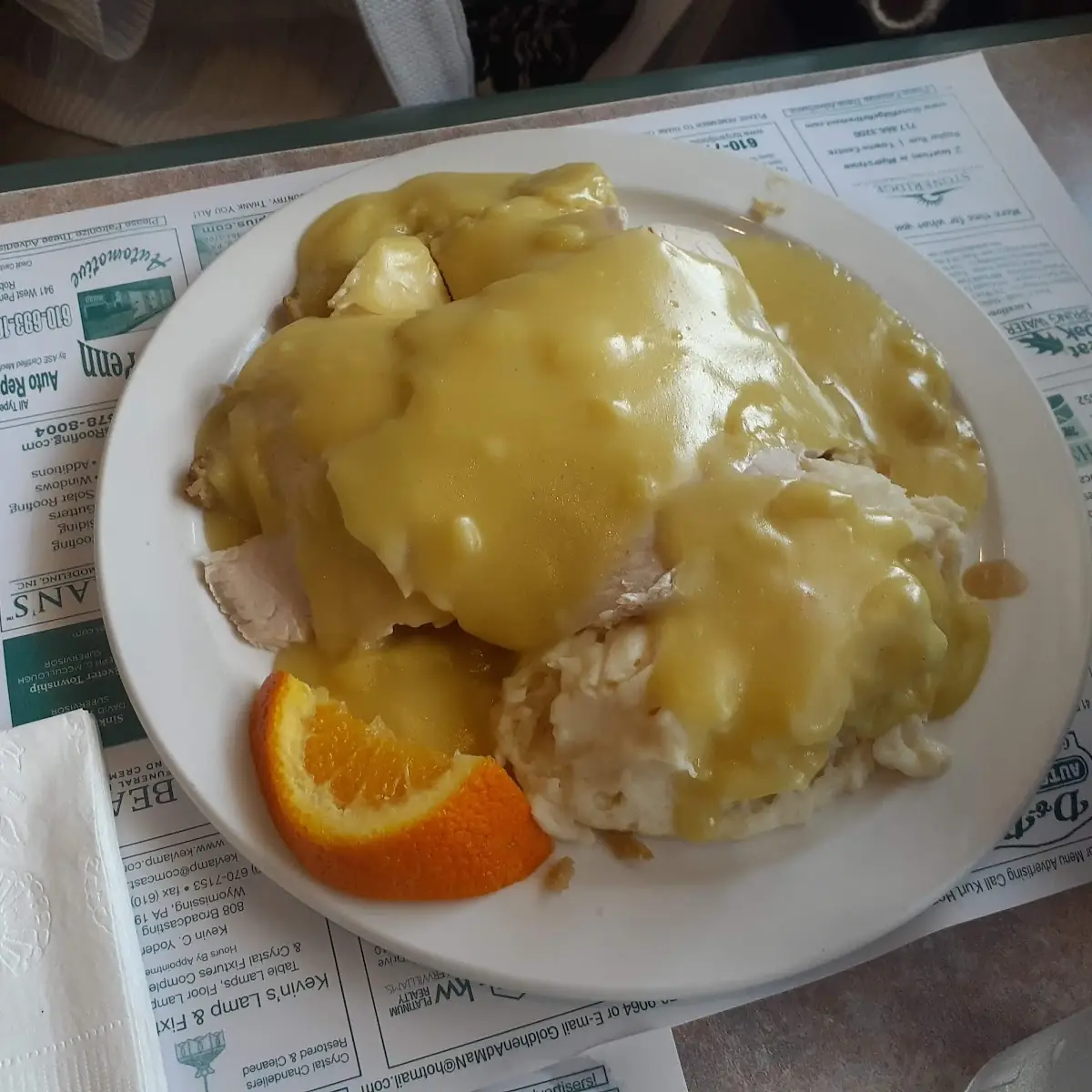 Roasted Turkey Breast Withe Mashed Potatoes and Gravy