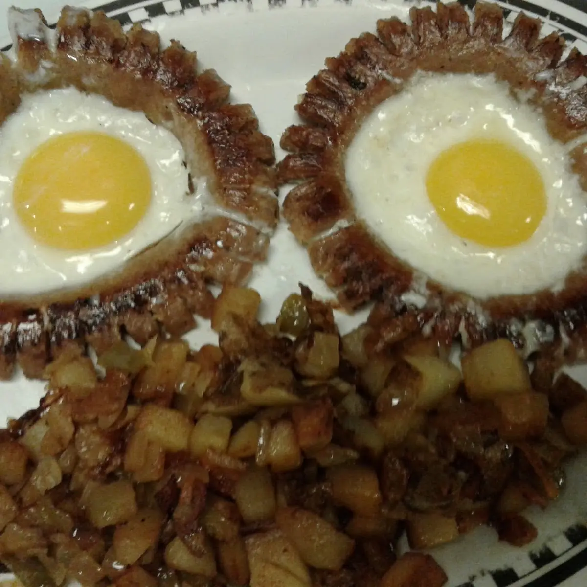 Ground Beef Steak & Eggs