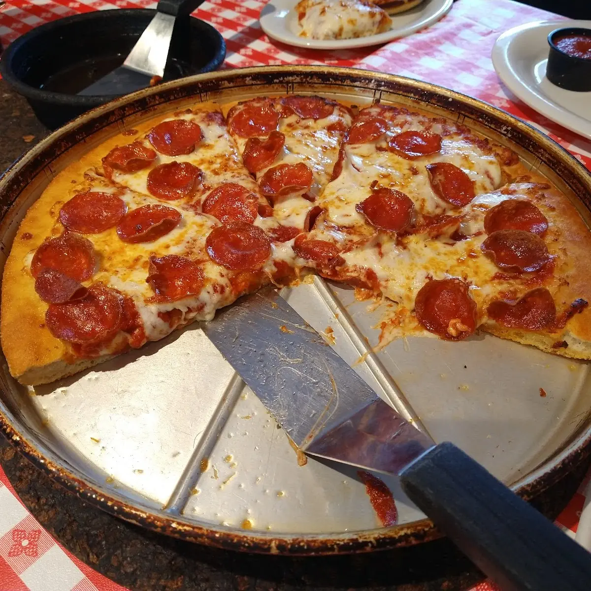 Deep Dish Pepperoni Pizza