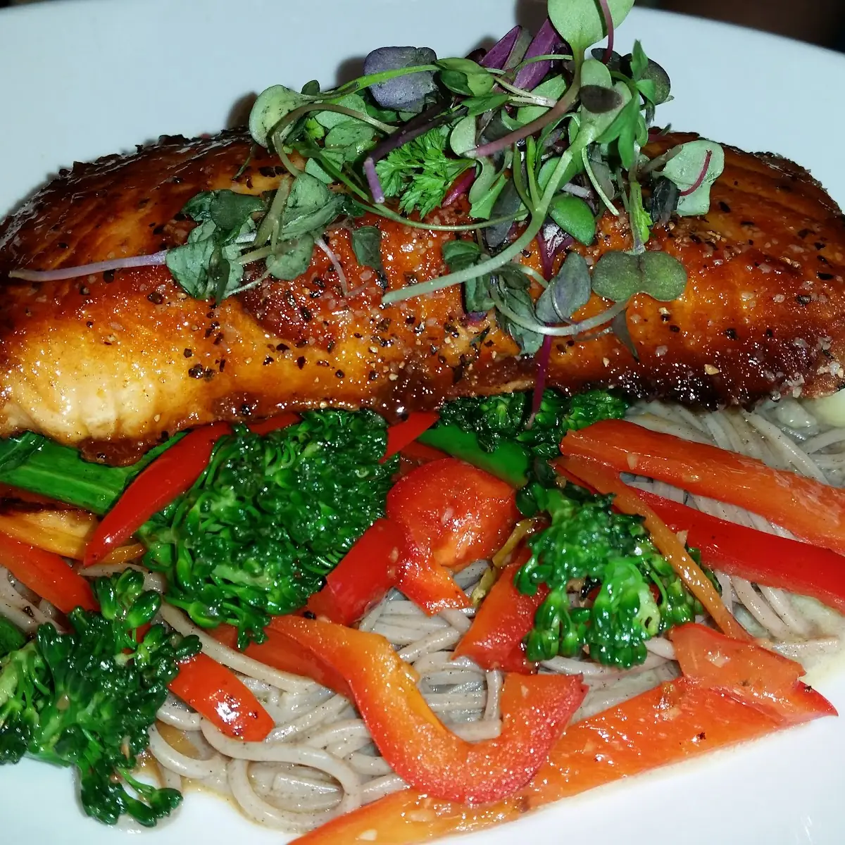 Spicy Maple Glazed Salmon