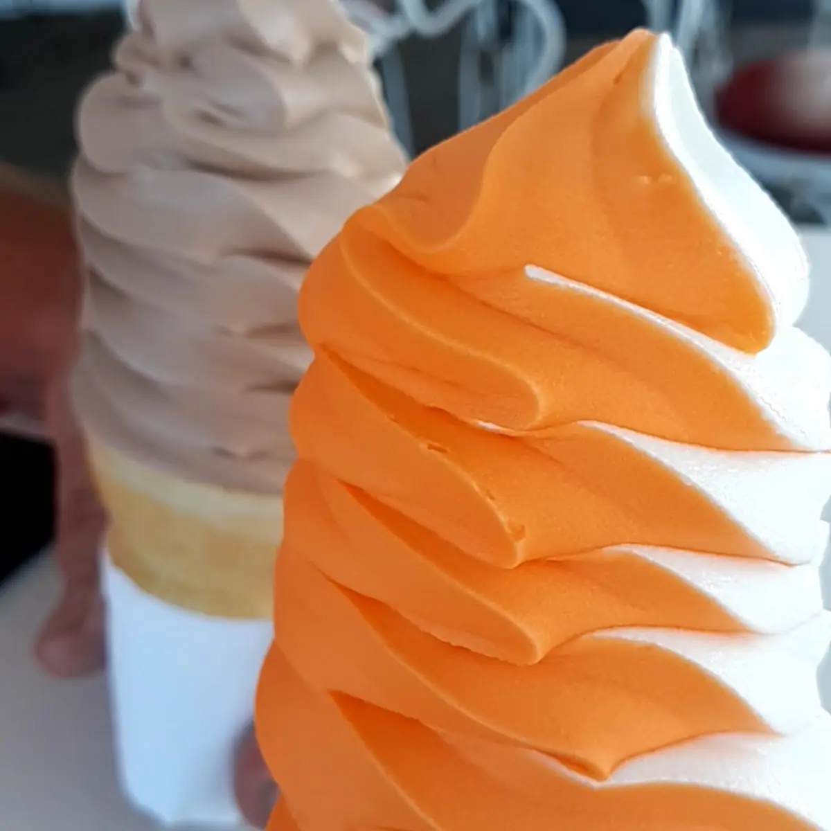 Dreamsicle and Chocolate Ice Cream