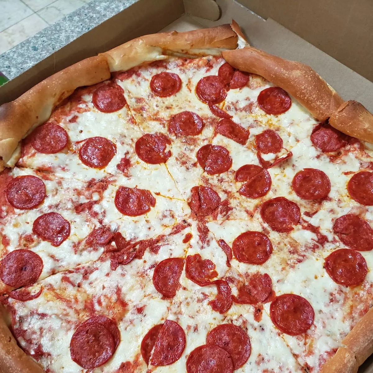 Beef Pepperoni Pizza Slice