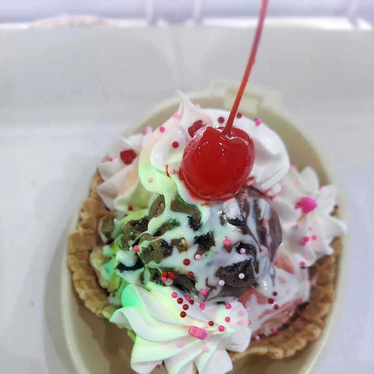 Sampler Waffle Bowl Sundae
