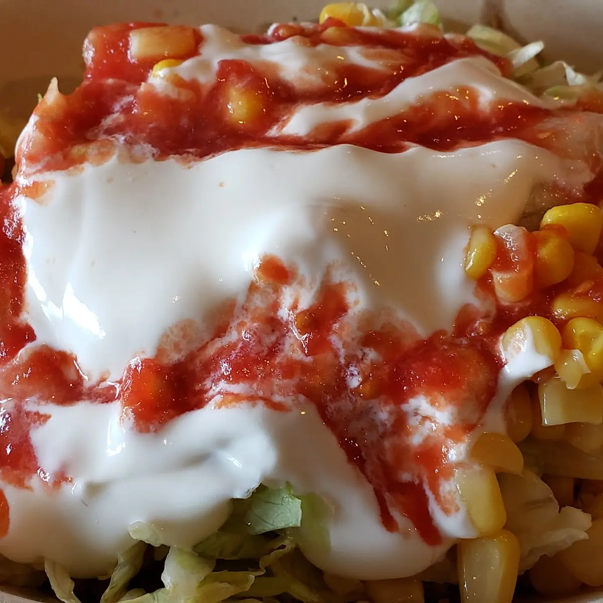 Beans Rice Sour Cream