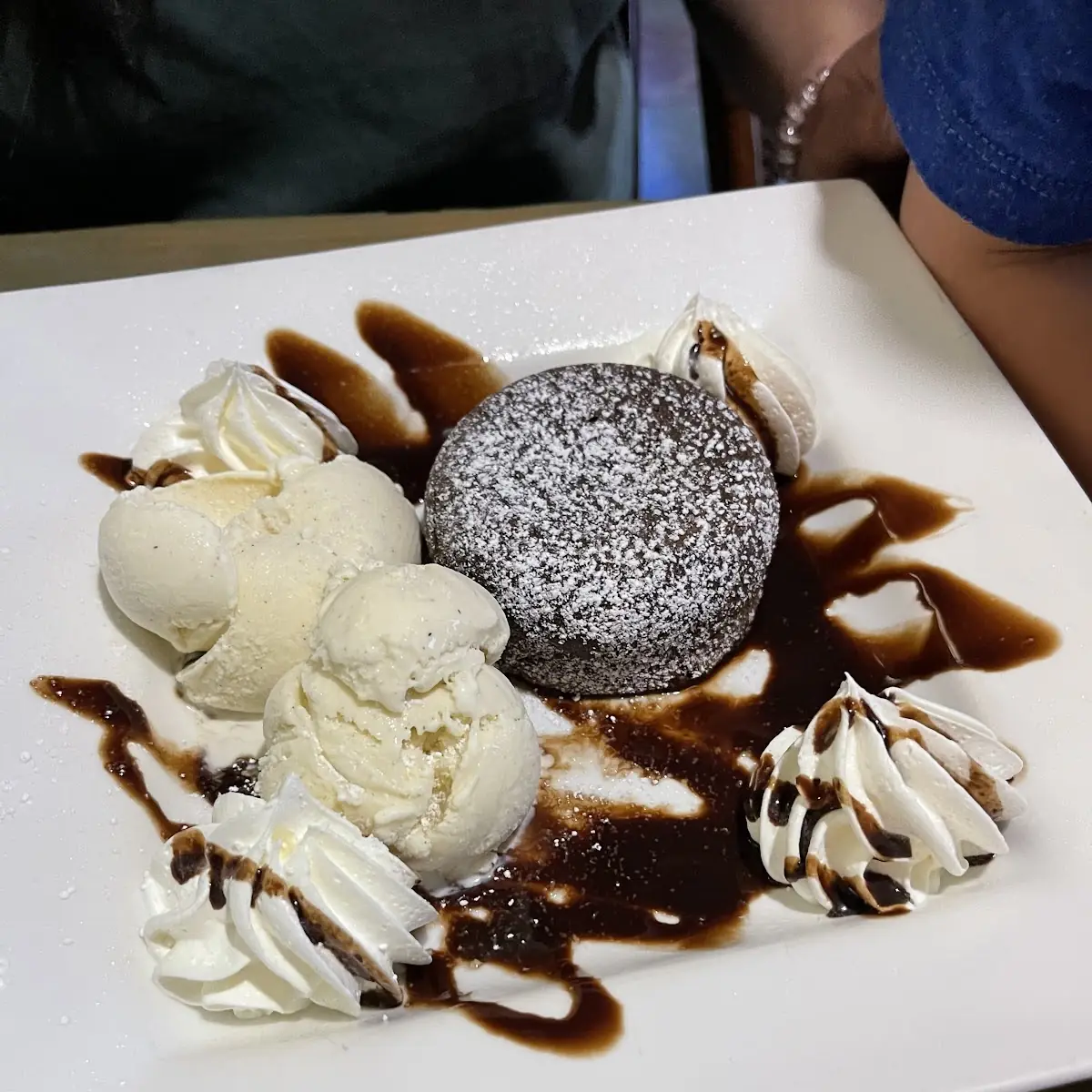 Lava Cake with Vanilla Bean Ice Cream