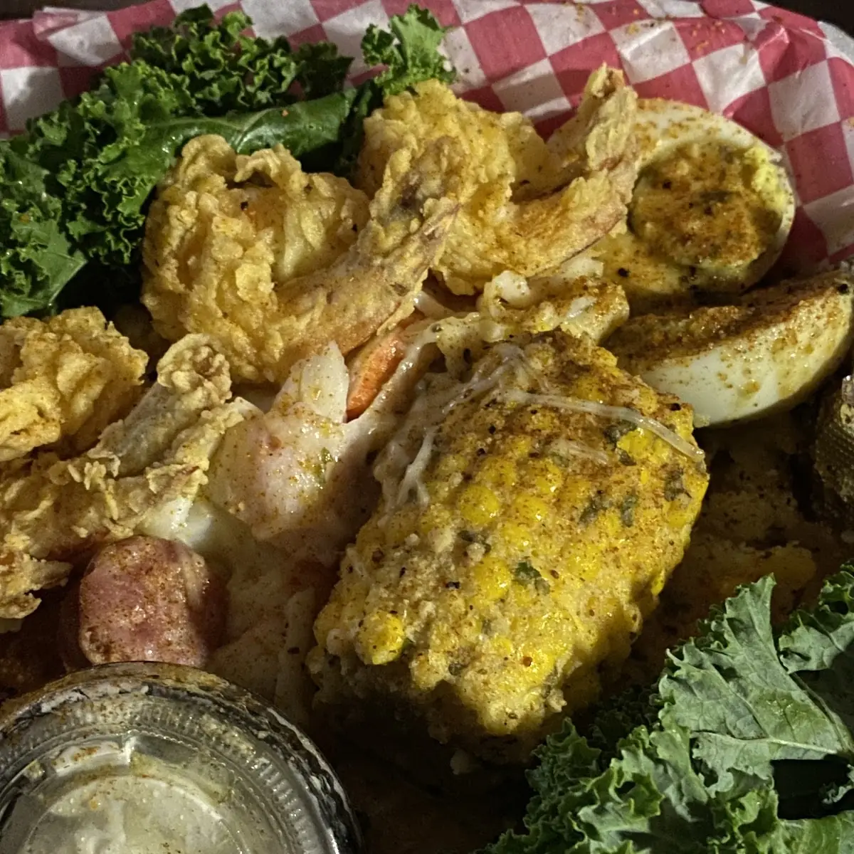 Fried Shrimp with Corn