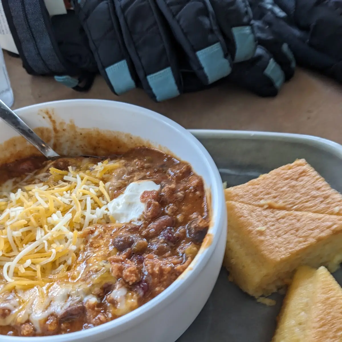 Beef Chili with Corn Bread