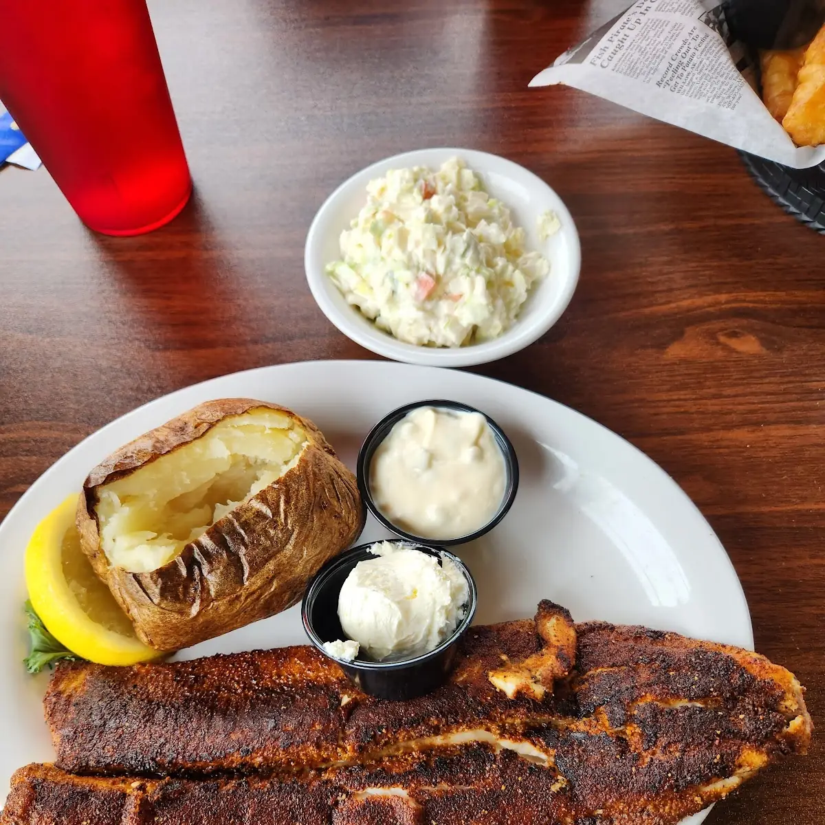 Cajun Pan Fried Whitefish