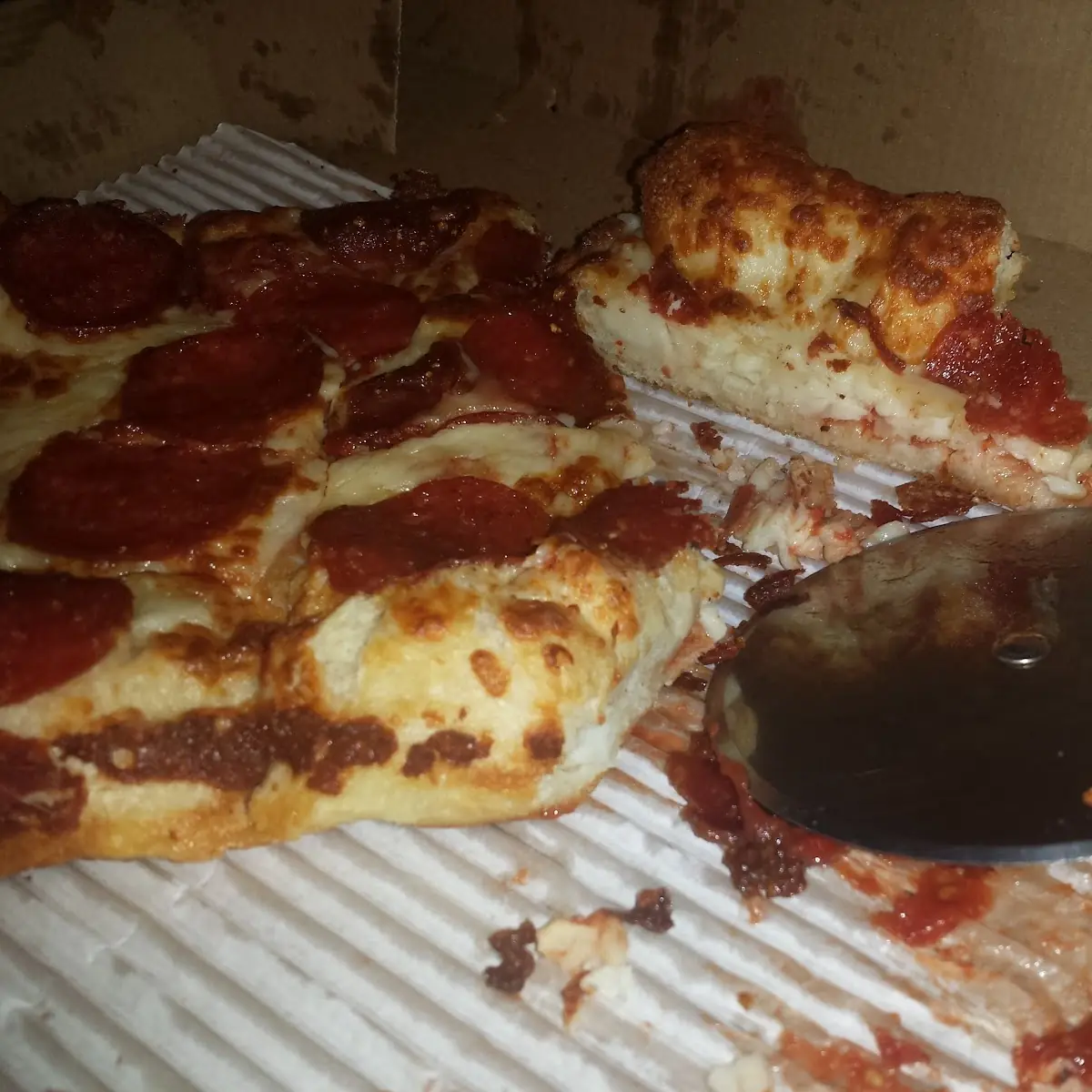 Deep Dish Pepperoni Pizza