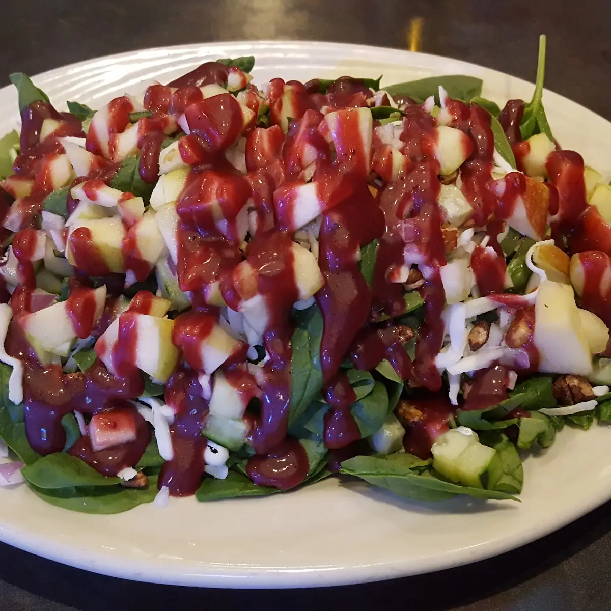 Portabella Chicken Spinach Salad