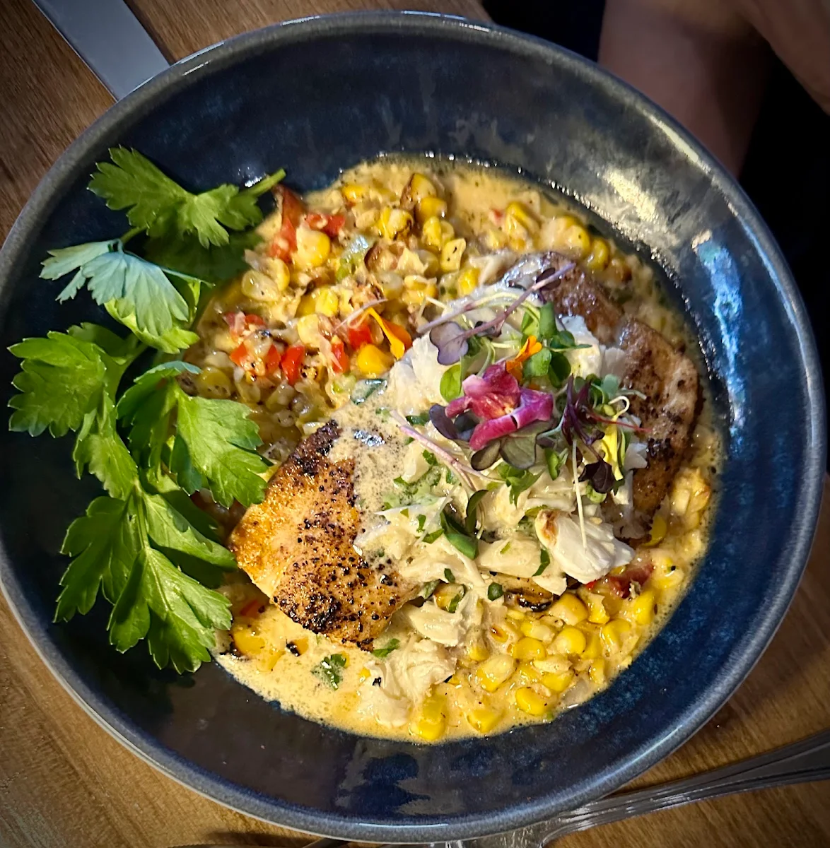 Pan Seared Redfish Maux Choux