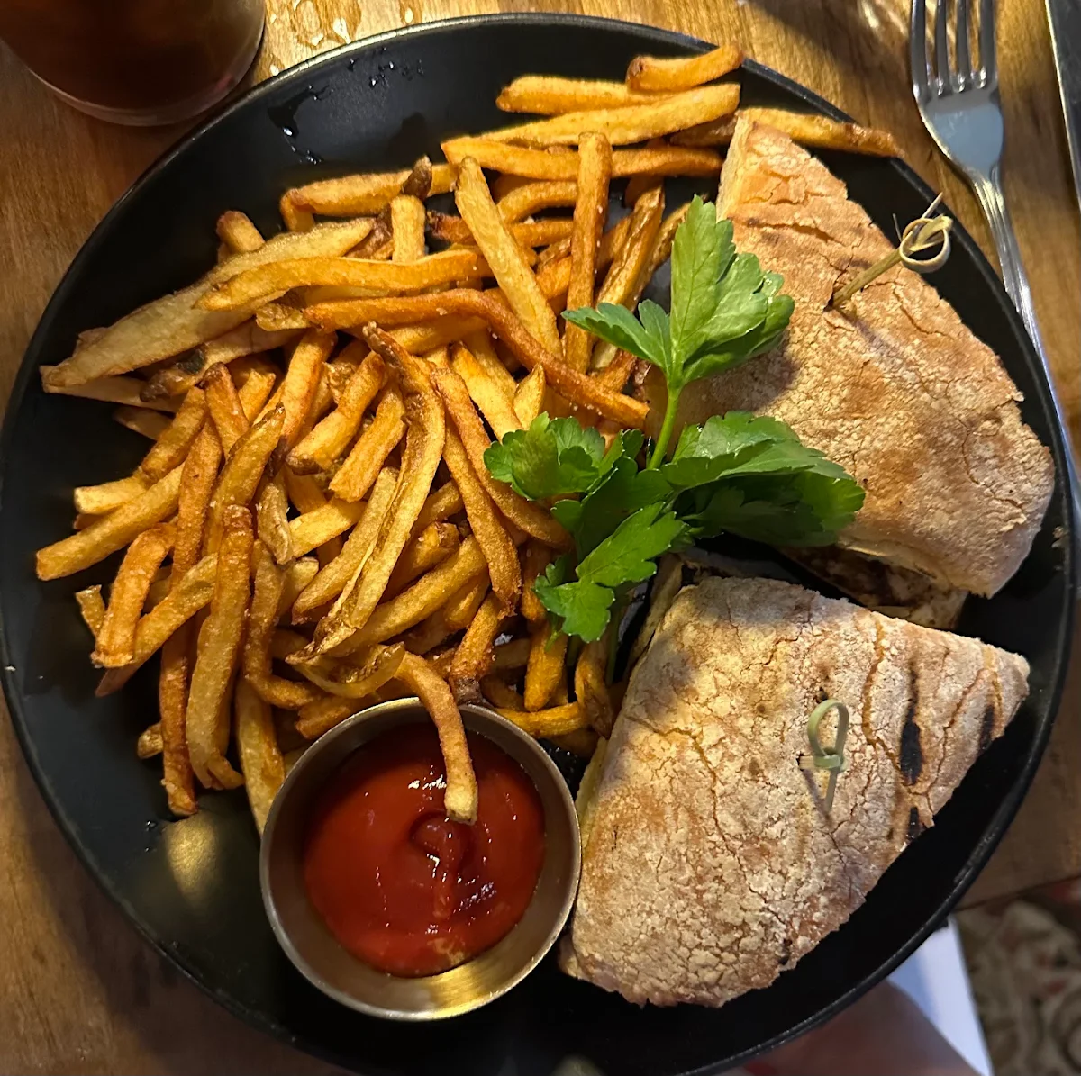 Steak Sandwich with Fries