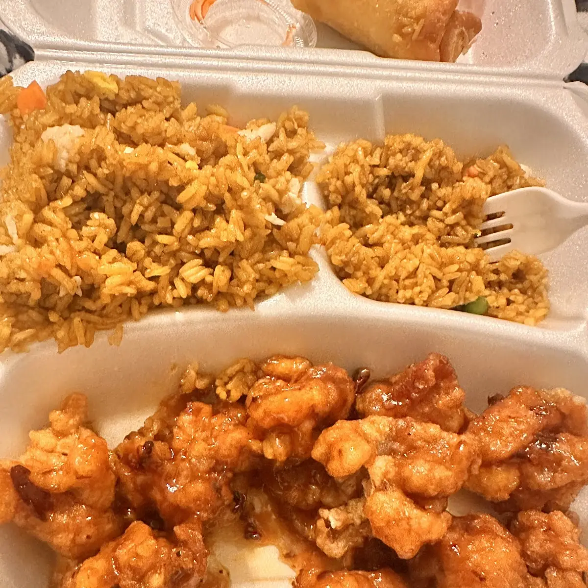 General TSO Chicken Combination Plate