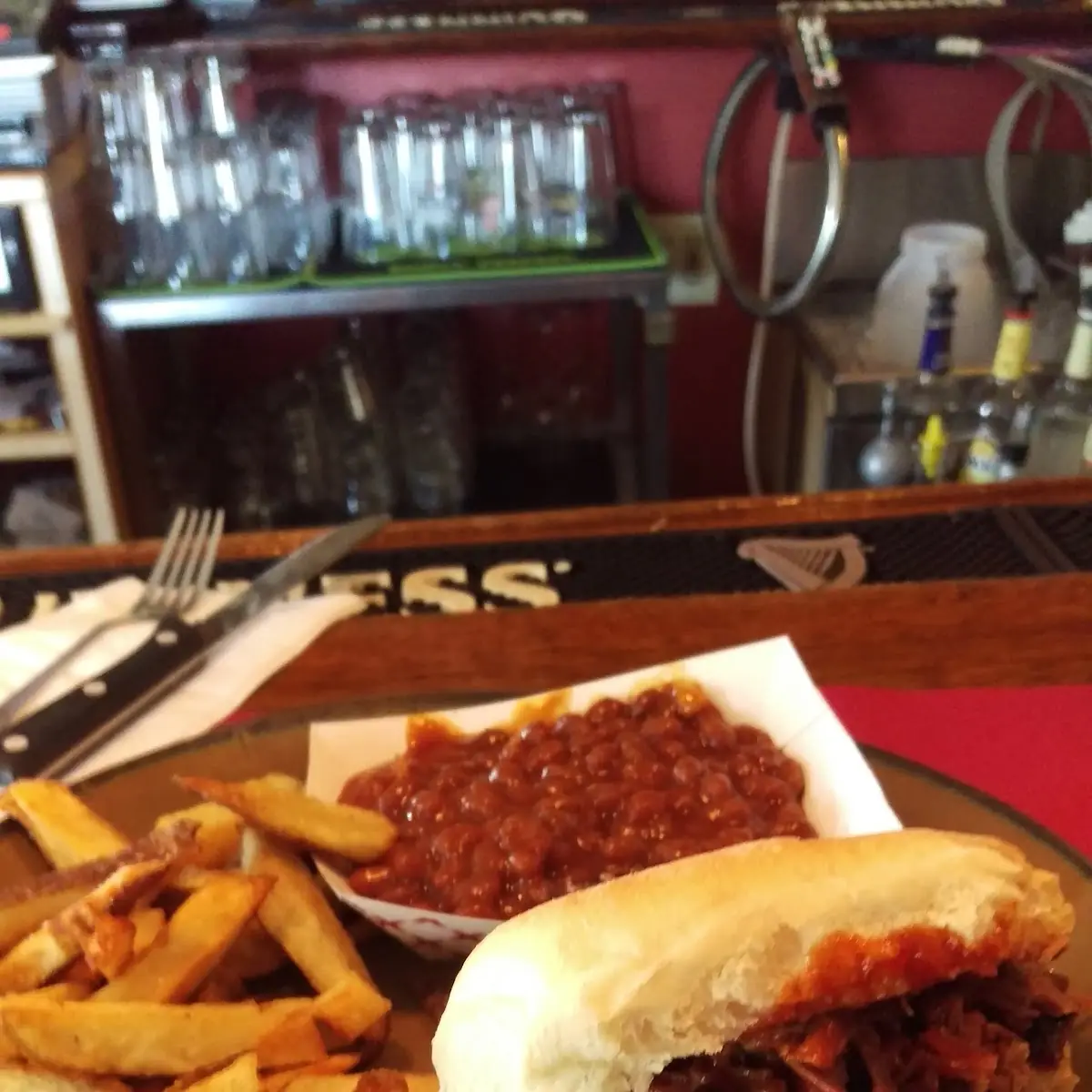 Brisket Sandwich Baked Beans