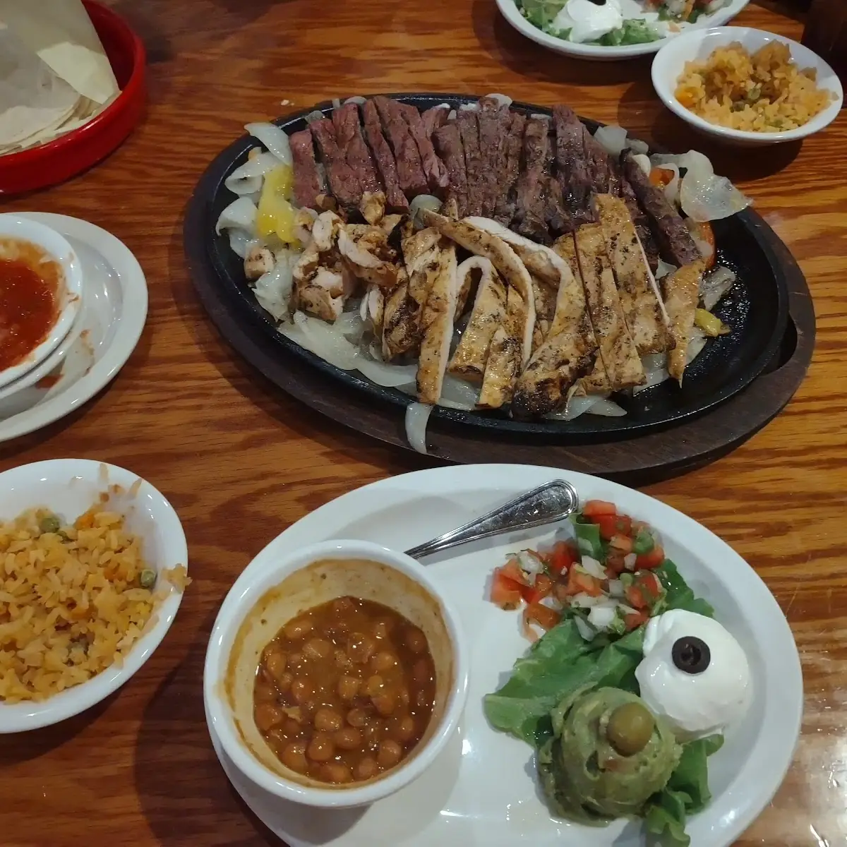 Chicken and Steak Fajitas
