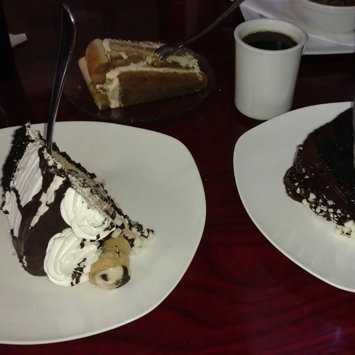 Canoli Cake and Chocolate Cake
