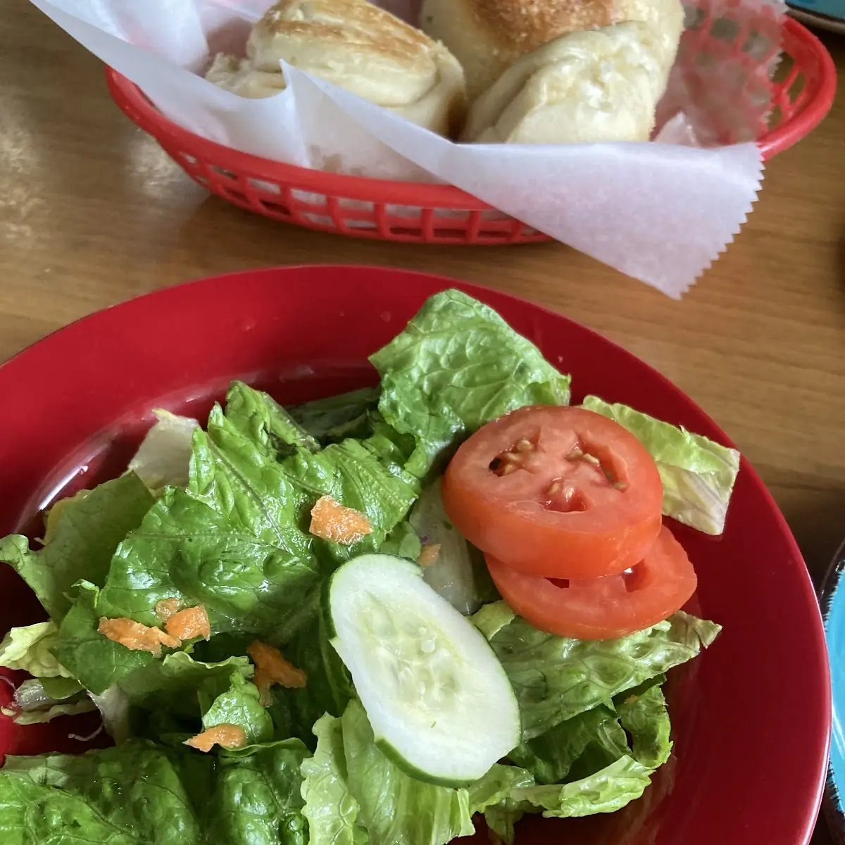 House Salad with Tomato and Cucumber