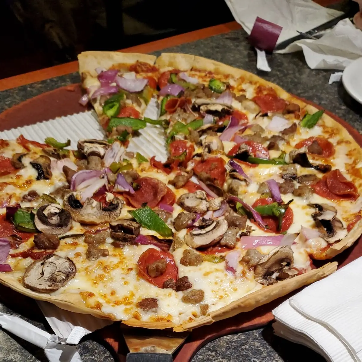 Thin Crust Supreme Pizza