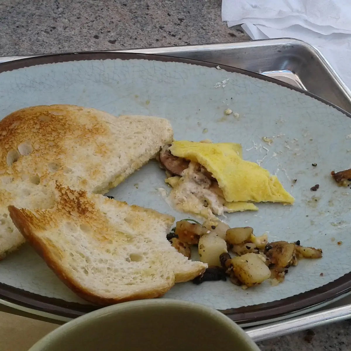 Omelet with Sourdough Toast