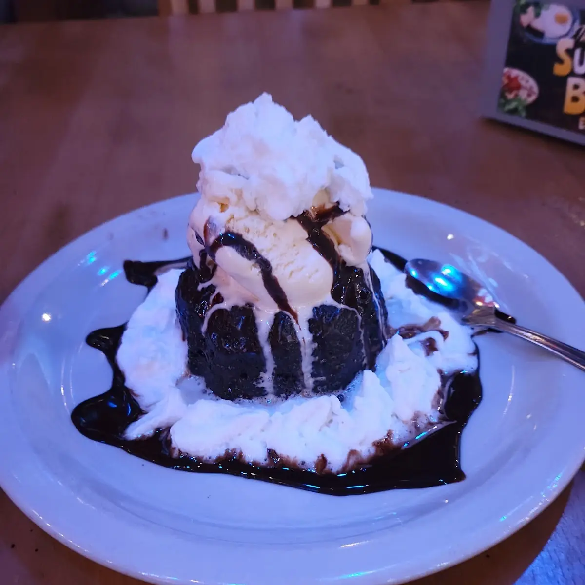 Chocolate Lava Cake with Vanilla Ice Cream