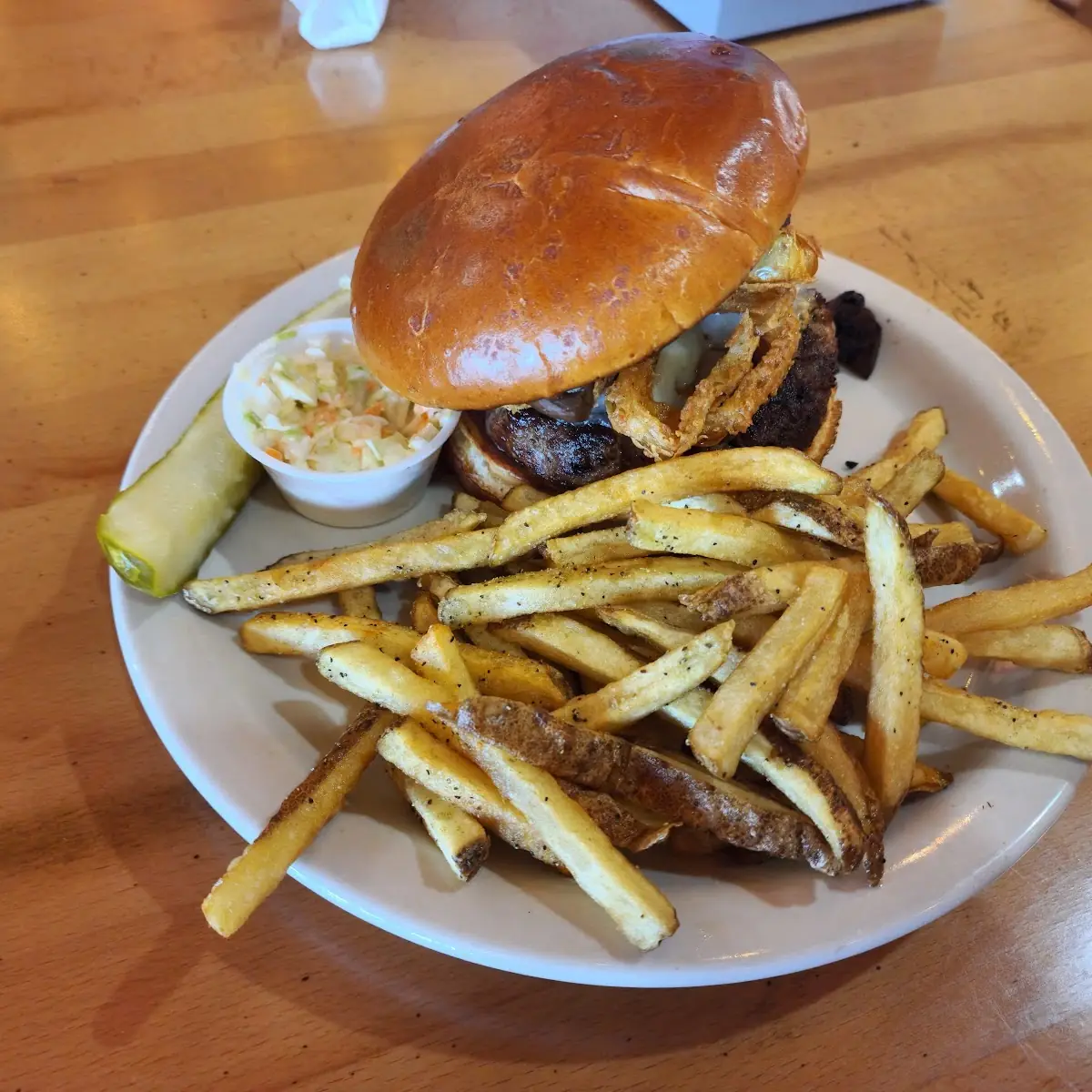Mushroom Burger with Homemade Fries