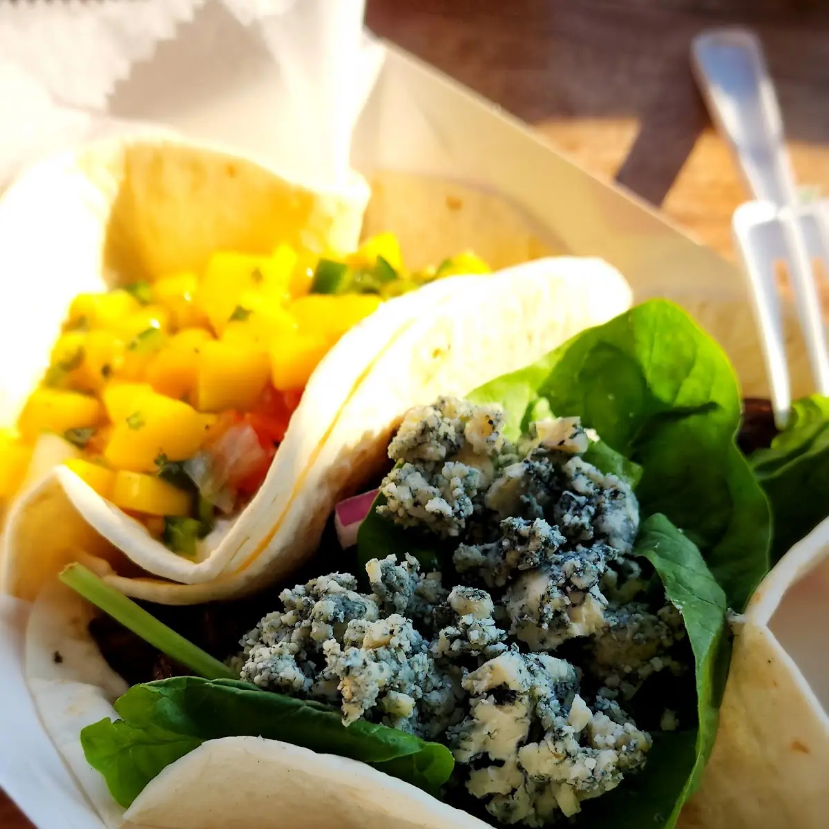 Blue Cheese Steak Tacos
