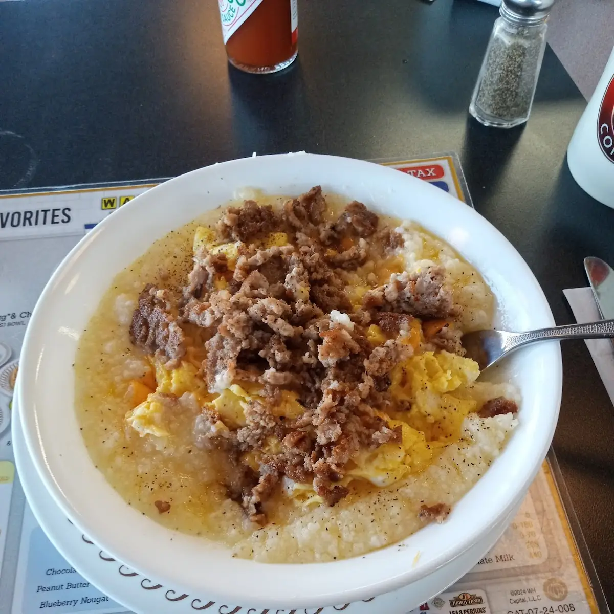 Sausage Egg & Cheese Grits Bowl