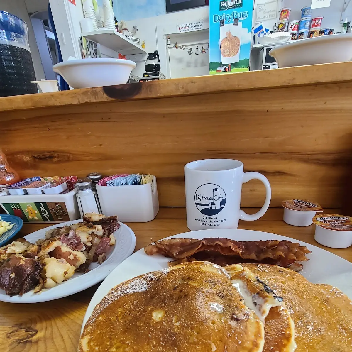 Pancakes Bacon Home Fries