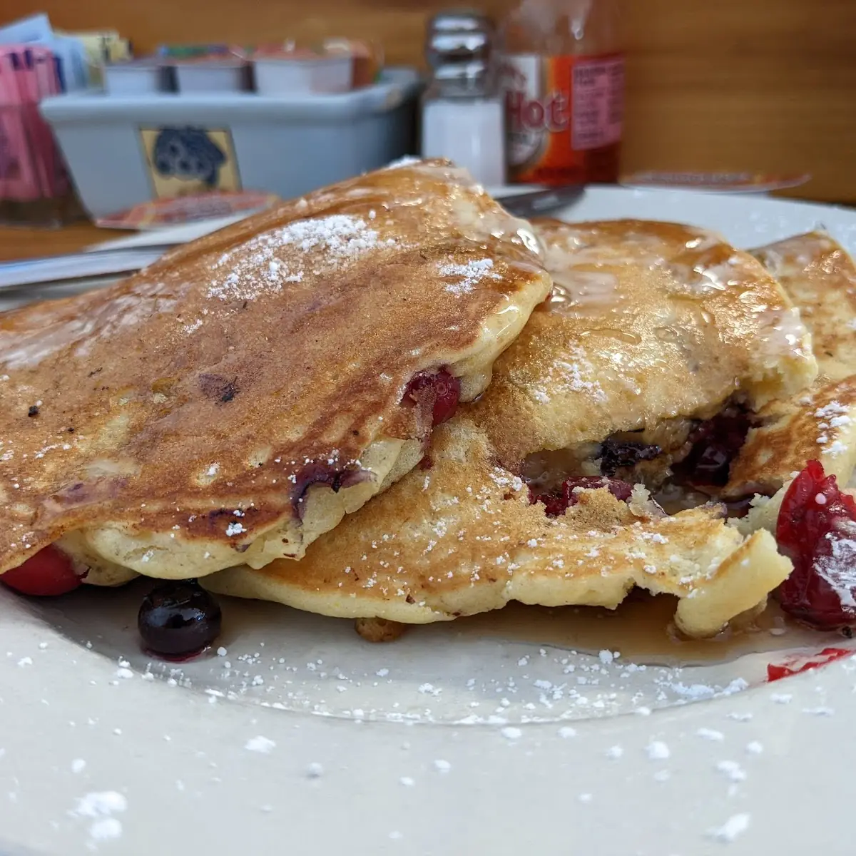 Two Cranberry or Blueberry Pancakes