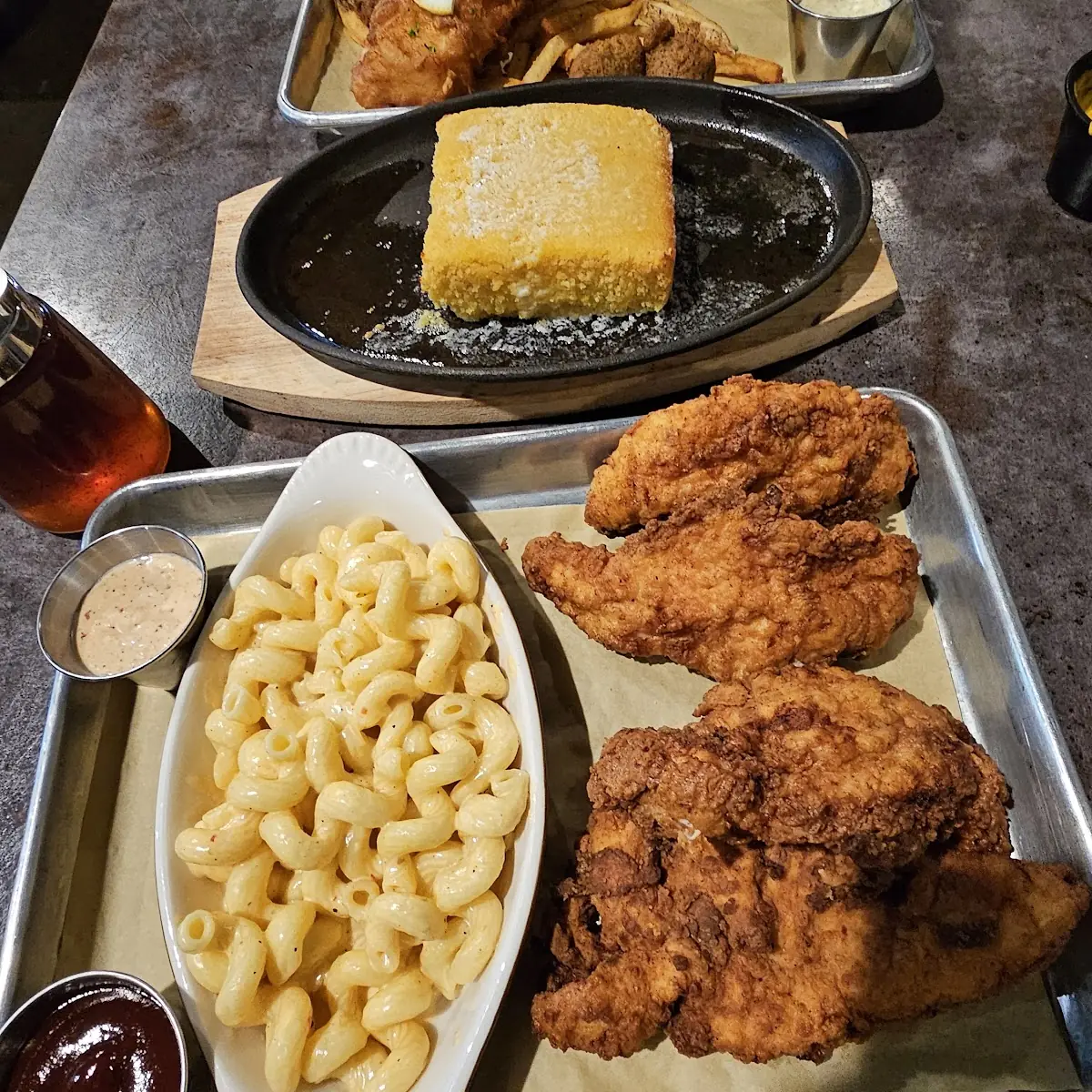 Chicken Tender Dinner & Fried Fish Platter