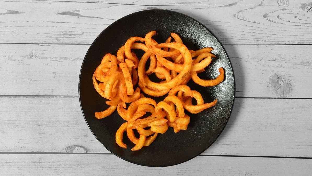 Curly Fries lg, WingO Restaurant