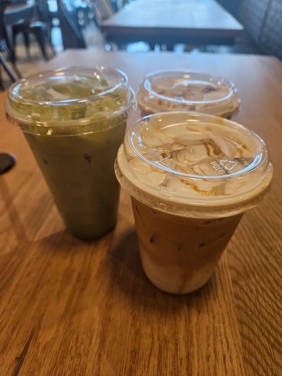 Iced Green Matcha and Coffee
