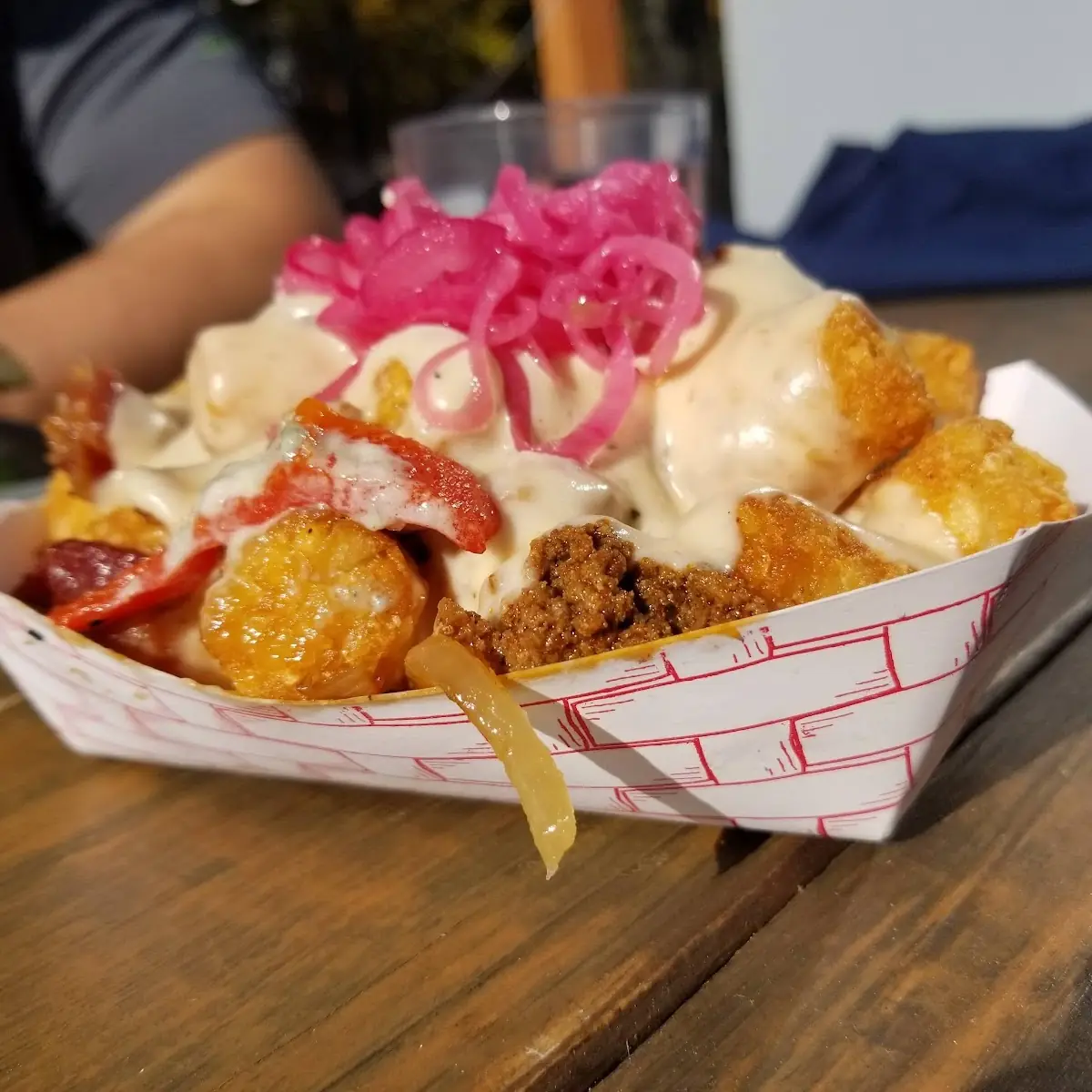 Loaded Tots with Chorizo and Bacon