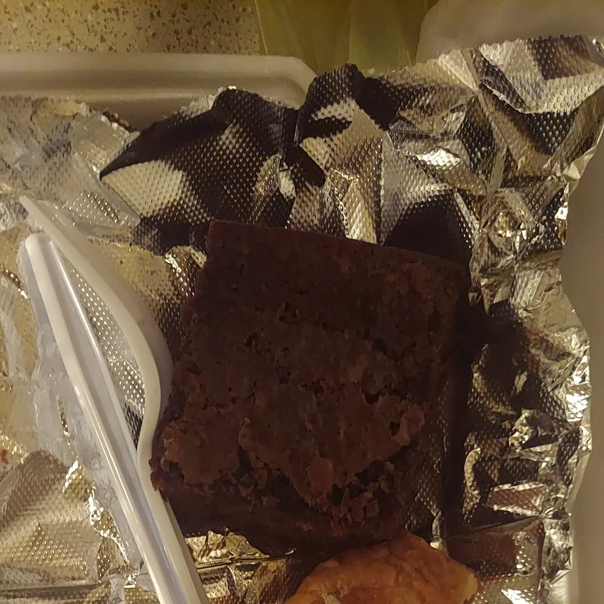 Brownie and Garlic Bread