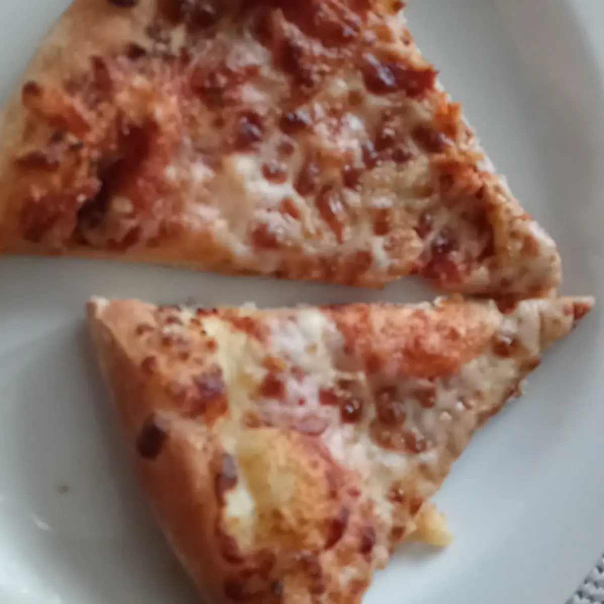 Double Cheese Pizza Slice Looks Like Double Cheese Really